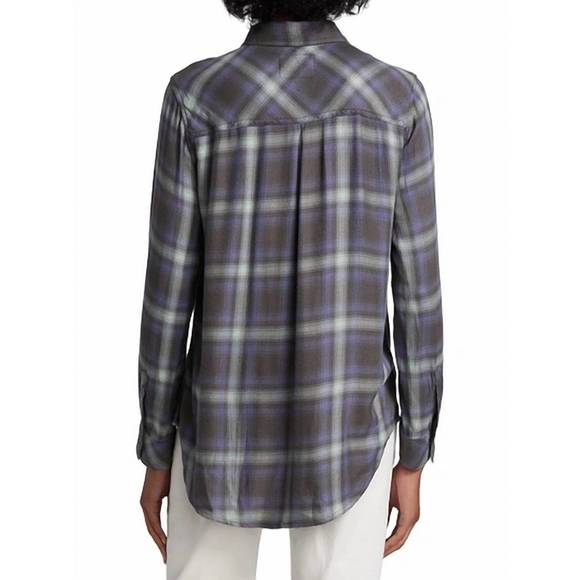 NEW RAILS women's hunter button down shirt in mint ash blue - Picture 3 of 3